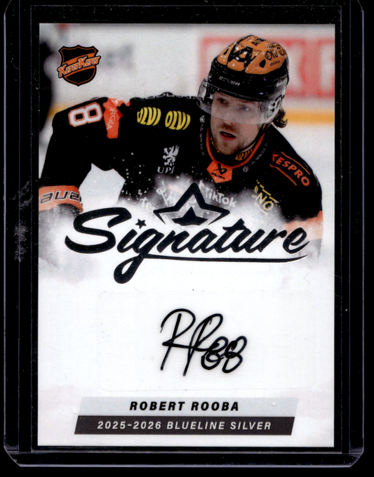 2025-26 Blueline Signature Silver - Robert Rooba #AU-RR /80