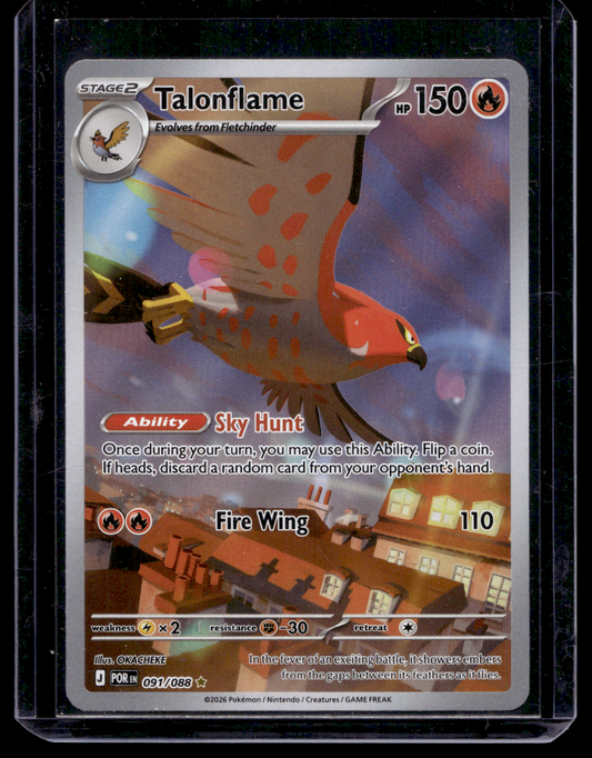 2026 Pokemon - Perfect Order - Illustration Rare - Talonflame #091