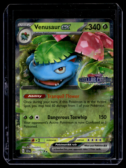 2024 Pokemon - Scarlet & Violet - Stellar Crown - Prerelease - Venusaur ex #001