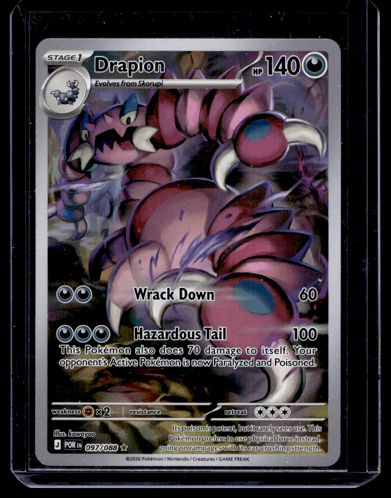 2026 Pokemon - Perfect Order - Illustration Rare - Drapion #097