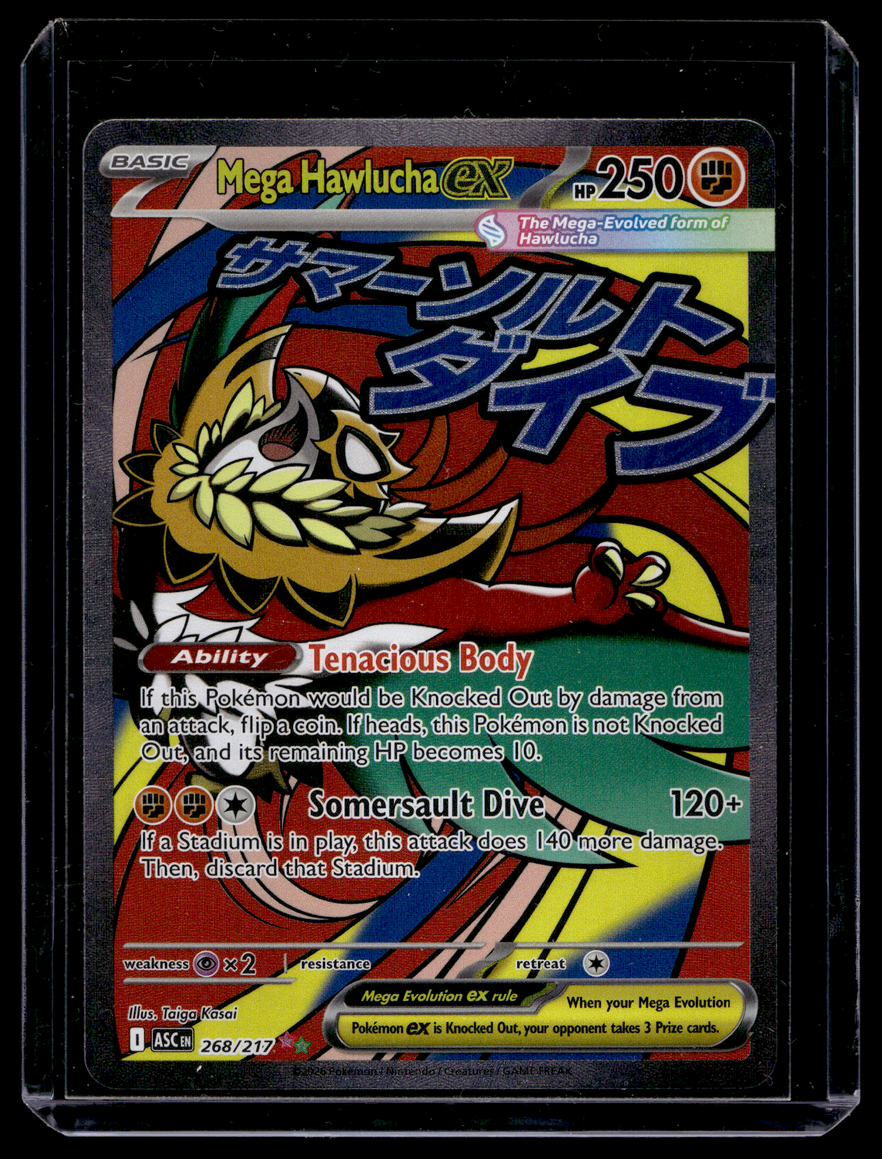 2026 Pokemon - Mega Evolutions - Ascended Heroes - Mega Attack Rare - Mega Hawlucha ex #268