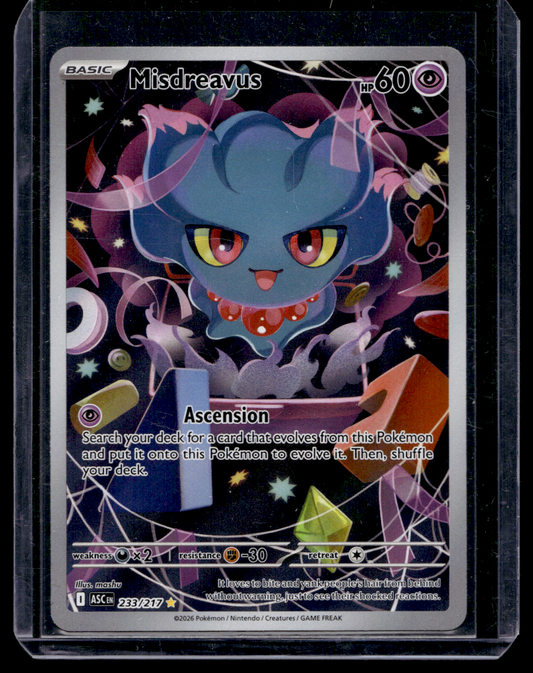 2026 Pokemon - Mega Evolutions Ascended Heroes - Illustration Rare - Misdreavus #233