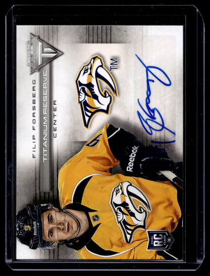 2013-14 Panini Titanium - Reserve Signatures - Filip Forsberg #TR-FF RY