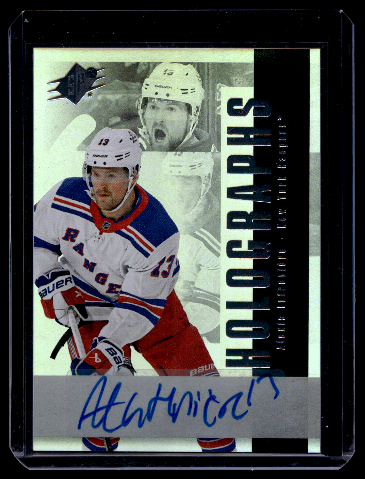 2024-25 Upper Deck SPx - HoloGraphs - Gold - Alexis Lafreniere #HOLO-AL /25