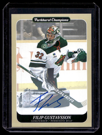 2023-24 Upper Deck Parkhurst Champions - Autographs - Filip Gustavsson #15