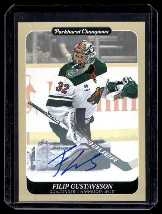 2023-24 Upper Deck Parkhurst Champions - Autographs - Filip Gustavsson #15