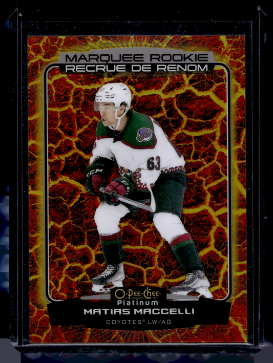 2022-23 Upper Deck OPC Platinum - Hot Magma - Marquee Rookies - Matias Maccelli #233 RC