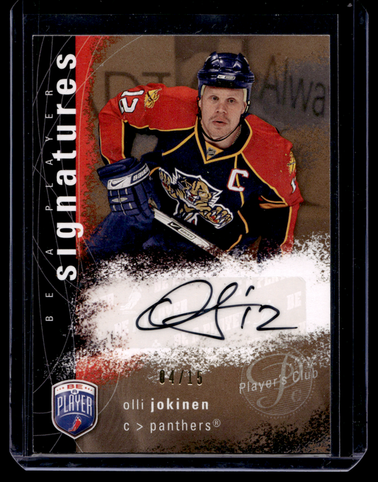 2007-08 Upper Deck Be a Player - Signatures - Player's Club - Olli Jokinen #S-OJ /15