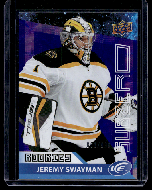 2021-22 Upper Deck Ice - Sub Zero - Rookie - Jeremy Swayman #SZ-30 /999 RY