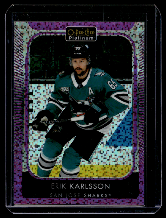 2021-22 Upper Deck OPC Platinum - Violet Pixels - Erik Karlsson #11 /299