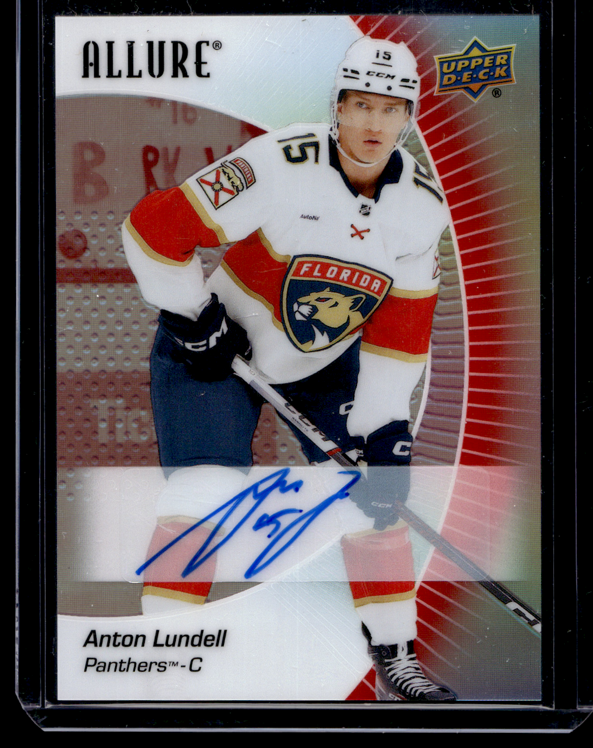 2023-24 Upper Deck Allure - Red Rainbow Autographs - Anton Lundell #2