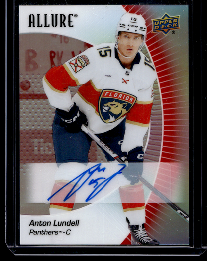 2023-24 Upper Deck Allure - Red Rainbow Autographs - Anton Lundell #2
