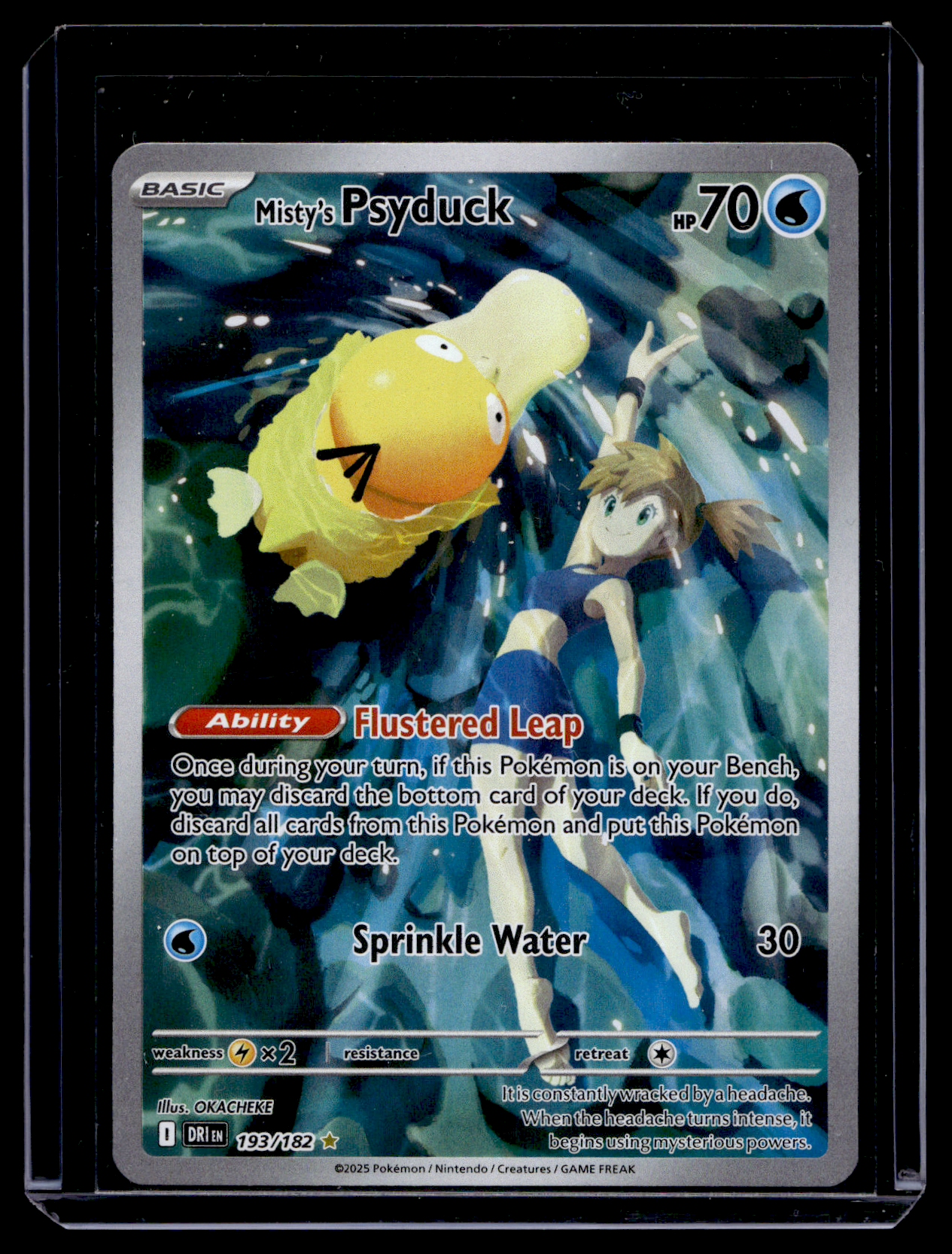 2025 Pokemon Scarlet & Violet - Destined Rivals - Illustration Rare - Misty's Psyduck #193