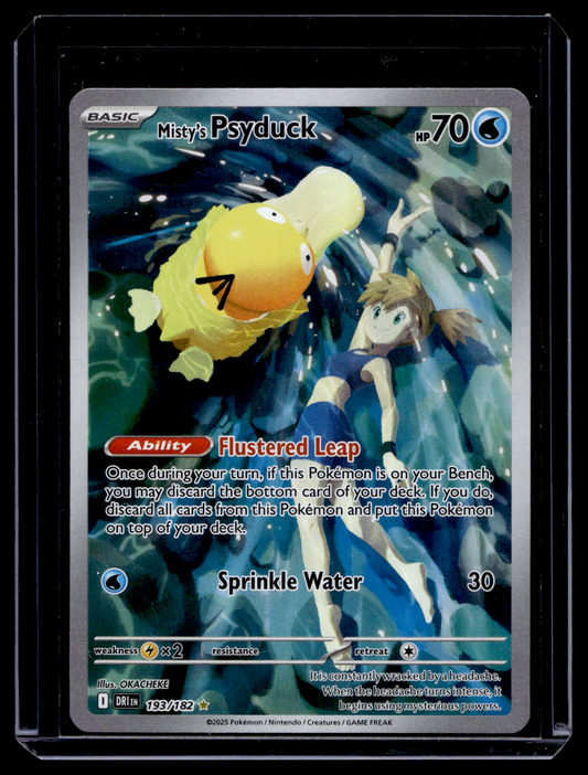 2025 Pokemon Scarlet & Violet - Destined Rivals - Illustration Rare - Misty's Psyduck #193