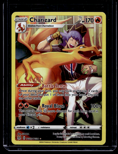 2022 Pokémon Sword & Shield - Lost Origin - Trainer Gallery - Full Art - Charizard #TG03