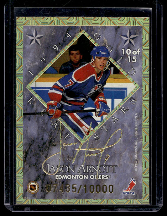 1994-95 Leaf - Gold Leaf Stars - Mike Modano / Jason Arnott #10 /10000