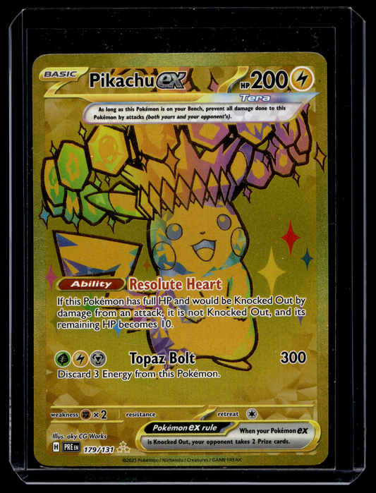 2025 Pokemon - Scarlet & Violet - Prismatic Evolutions - Hyper Rare - Pikachu ex #179