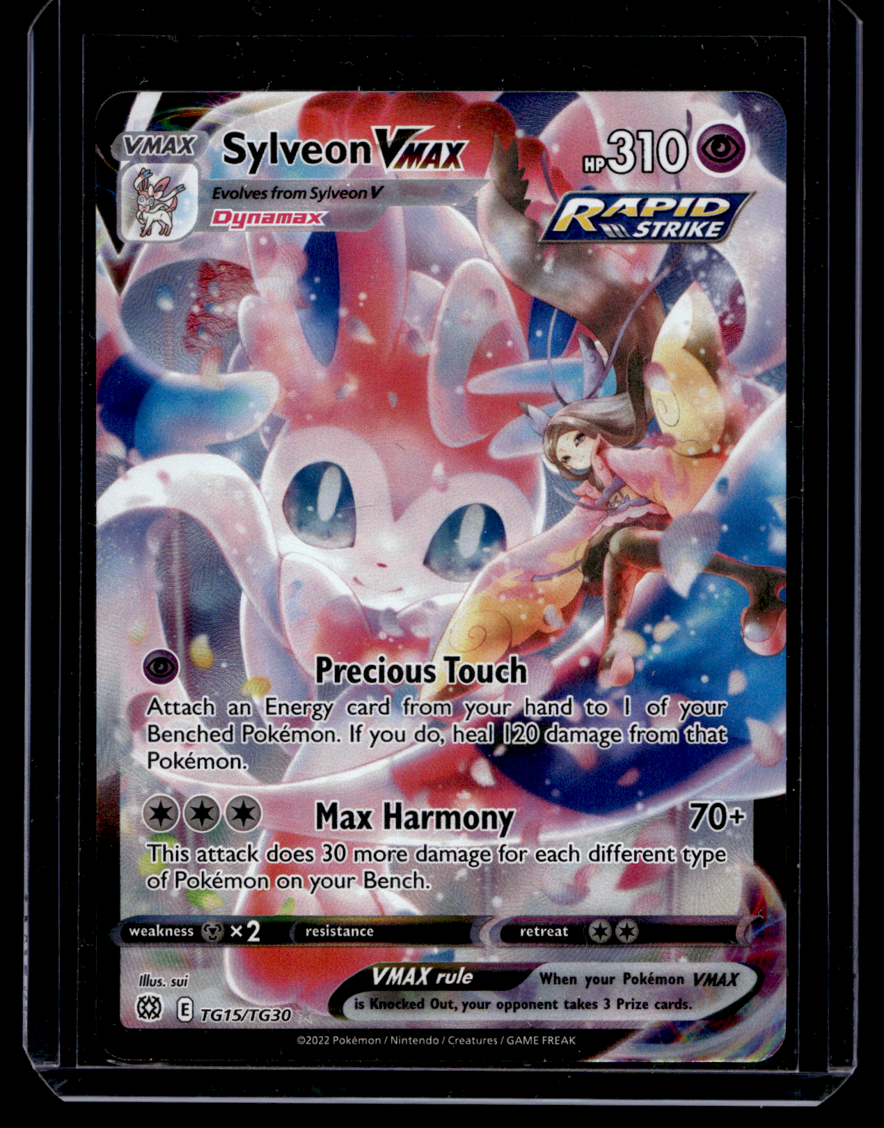2022 Pokemon - Sword & Shield - Brilliant Stars - Trainer Gallery - Full Art - Sylveon VMAX #TG15