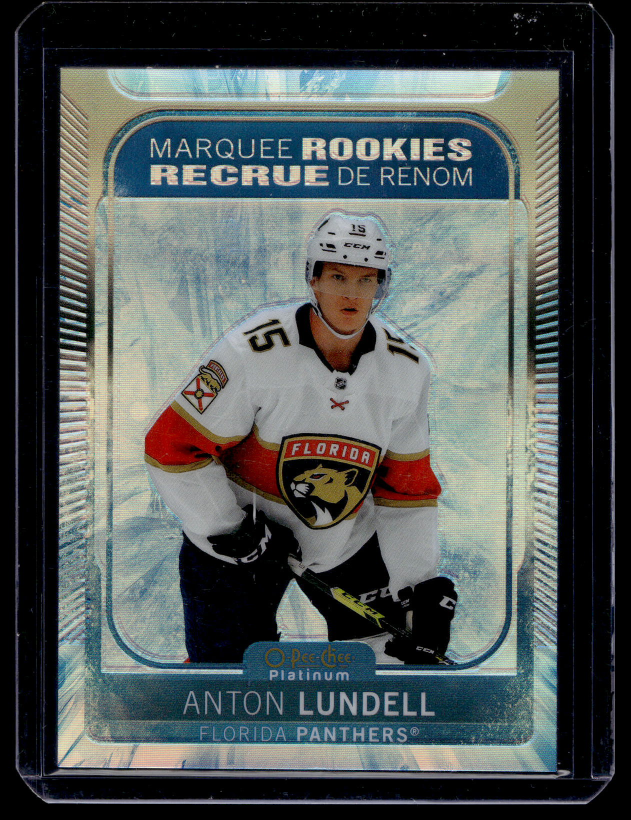 2021-22 Upper Deck OPC Platinum - Arctic Freeze - Marquee Rookies - Anton Lundell  #296 /99 RC