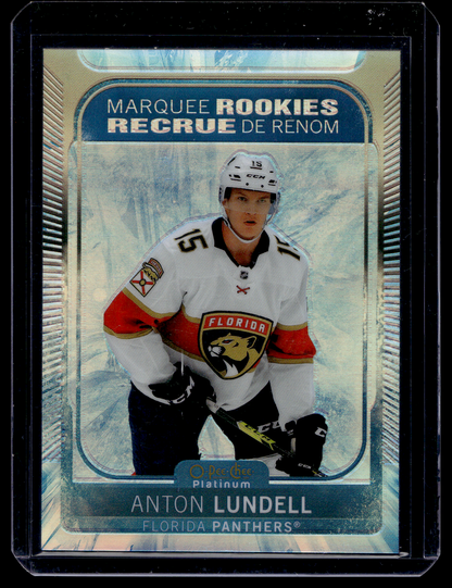 2021-22 Upper Deck OPC Platinum - Arctic Freeze - Marquee Rookies - Anton Lundell  #296 /99 RC