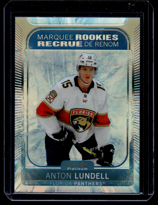 2021-22 Upper Deck OPC Platinum - Arctic Freeze - Marquee Rookies - Anton Lundell  #296 /99 RC