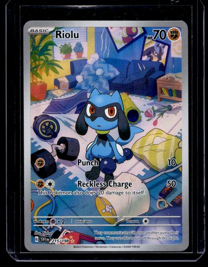 2023 Pokemon Scarlet & Violet - Scarlet & Violet - Illustration Rare - Riolu #215