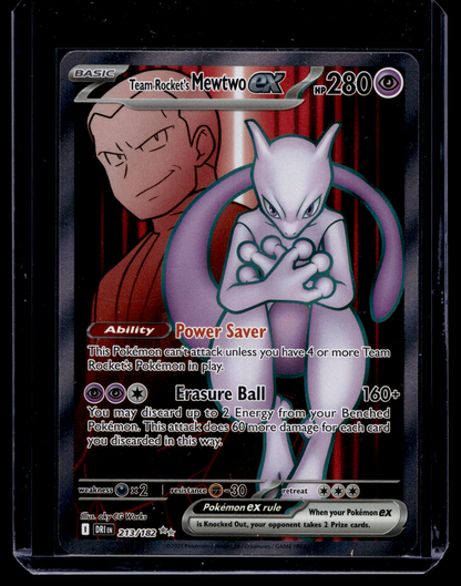 2025 Pokemon Scarlet & Violet - Destined Rivals - Ultra Rare - Team Rocket's Mewtwo EX #213