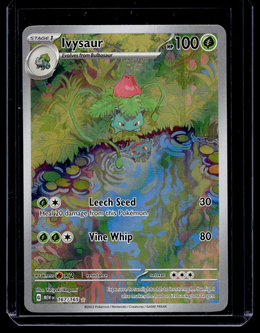 2023 Pokemon - Scarlet & Violet - 151 - Illustration Rare - Ivysaur #167