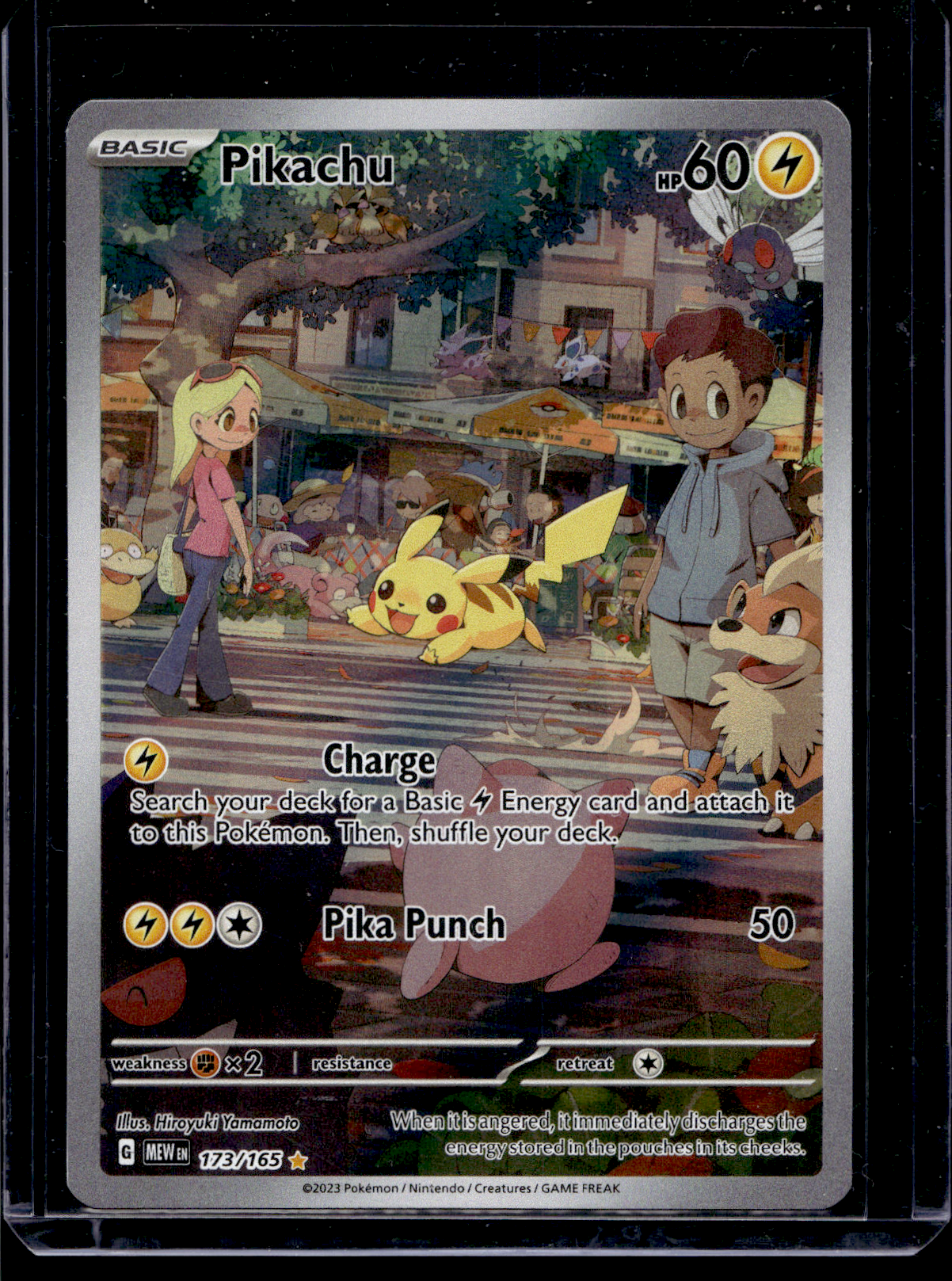2023 Pokemon - Scarlet & Violet - 151 - Illustration Rare - Pikachu #173