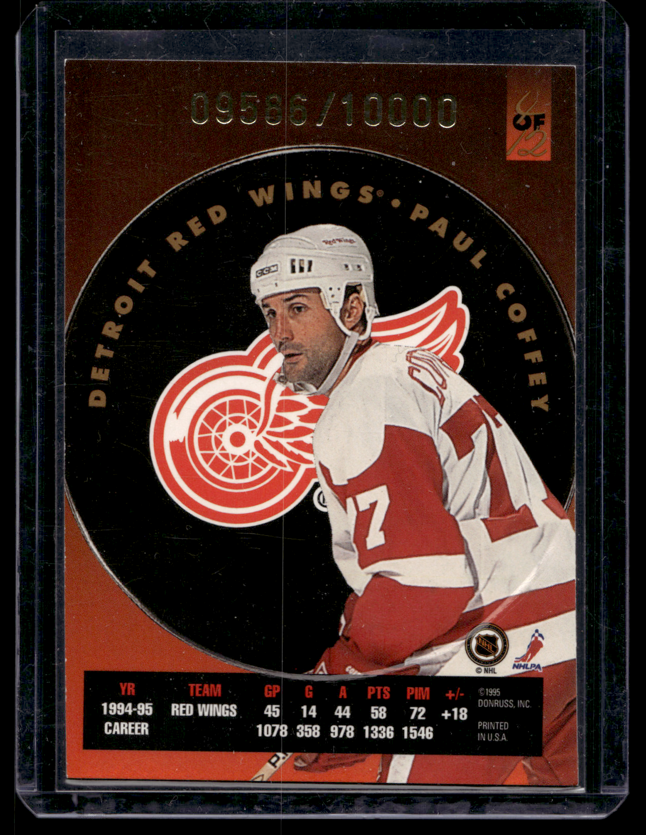 1995-96 Leaf - Fire on Ice - Paul Coffey #4 /10000
