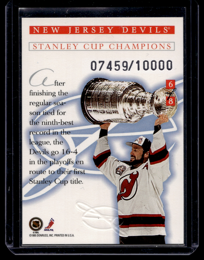 1995-96 Leaf - Freeze Frame - New Jersey Devils Team #6 /10000