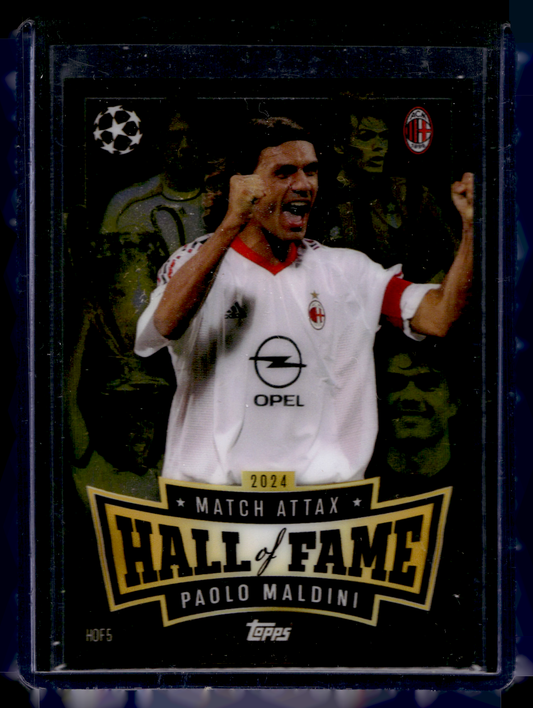 2024-25 Topps Match Attax UEFA Club Competitions - Hall of Fame - Paolo Maldini #HOF 5