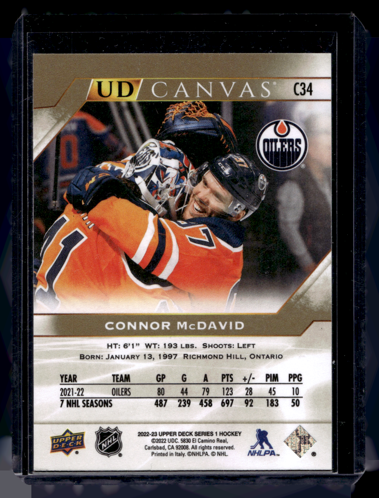 2022-23 Upper Deck Series 1 - UD Canvas - Connor McDavid #C34