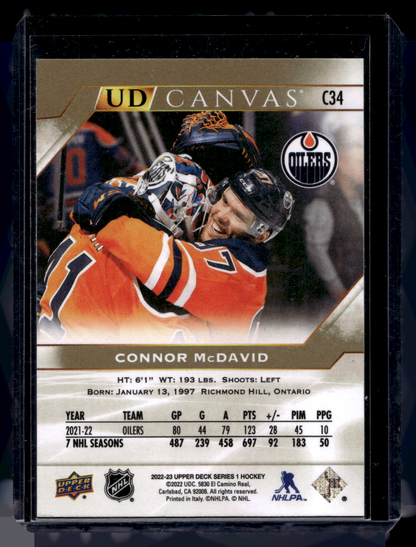 2022-23 Upper Deck Series 1 - UD Canvas - Connor McDavid #C34