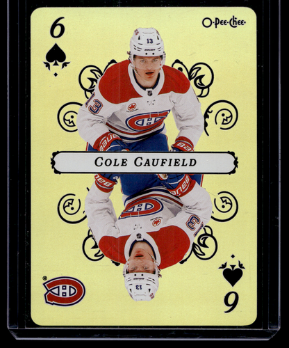 2025-26 O-Pee-Chee - Playing Cards - Cole Caufield #6-SPADES