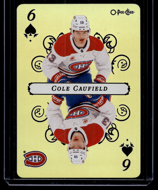 2025-26 O-Pee-Chee - Playing Cards - Cole Caufield #6-SPADES