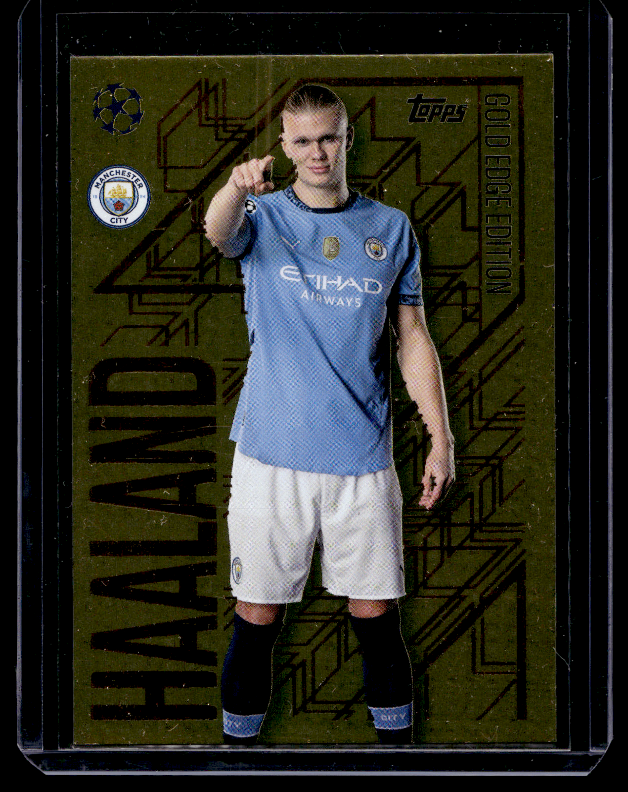 2024-25 Topps Match Attax UEFA Club Competitions - Gold Edge Edition - Erling Haaland #GE2