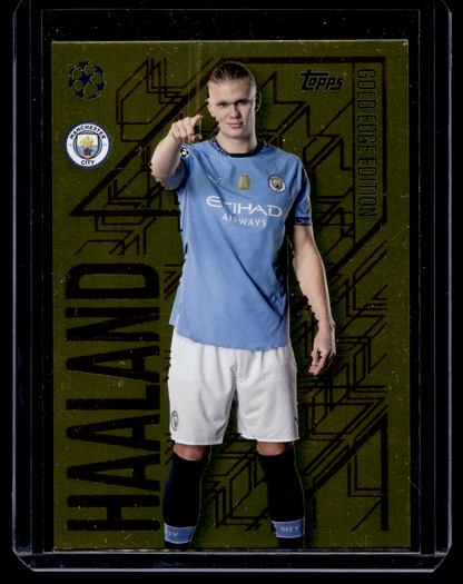 2024-25 Topps Match Attax UEFA Club Competitions - Gold Edge Edition - Erling Haaland #GE2