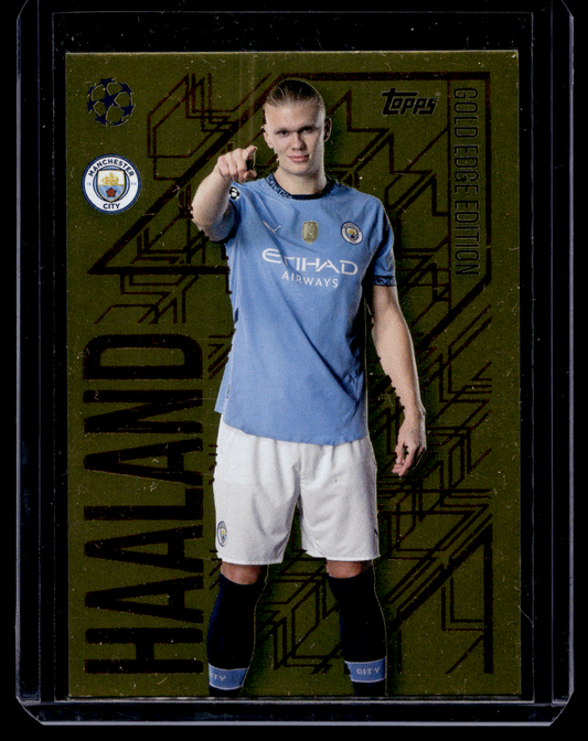 2024-25 Topps Match Attax UEFA Club Competitions - Gold Edge Edition - Erling Haaland #GE2