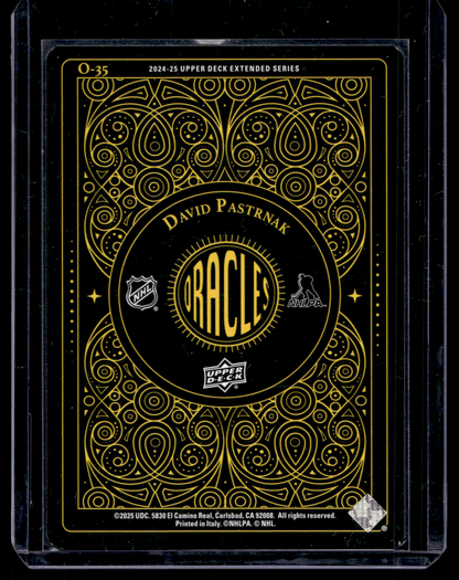 2024-25 Upper Deck Extended Series - Oracles - David Pastrnak #O-35