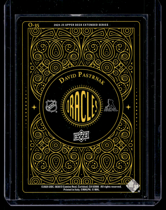 2024-25 Upper Deck Extended Series - Oracles - David Pastrnak #O-35