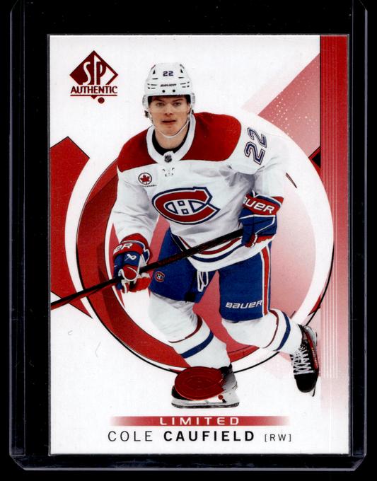 2024-25 Upper Deck SP Authentic - Limited Red - Cole Caufield #76