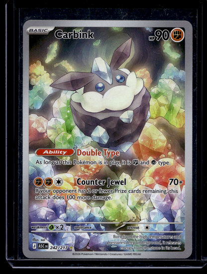 2026 Pokemon - Mega Evolutions Ascended Heroes - Illustration Rare - Carbink #242