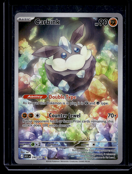 2026 Pokemon - Mega Evolutions Ascended Heroes - Illustration Rare - Carbink #242