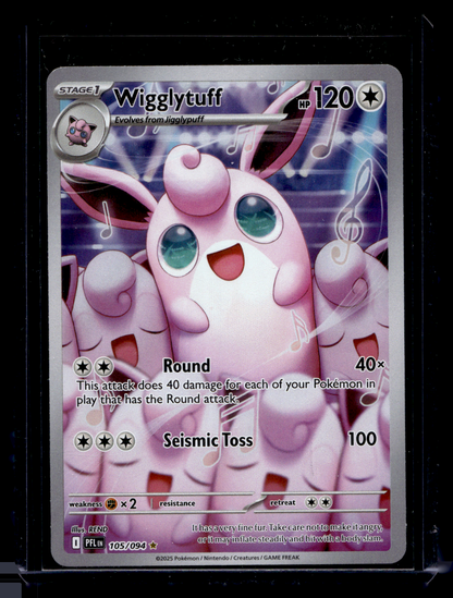 2025 Pokemon Phantasmal Flames - Illustration Rare - Wigglytuff #105