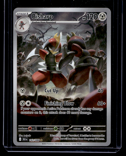 2025 Pokemon - Scarlet & Violet - Black Bolt - Illustration Rare - Bisharp #143