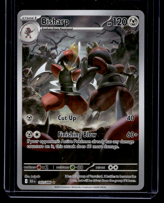 2025 Pokemon - Scarlet & Violet - Black Bolt - Illustration Rare - Bisharp #143