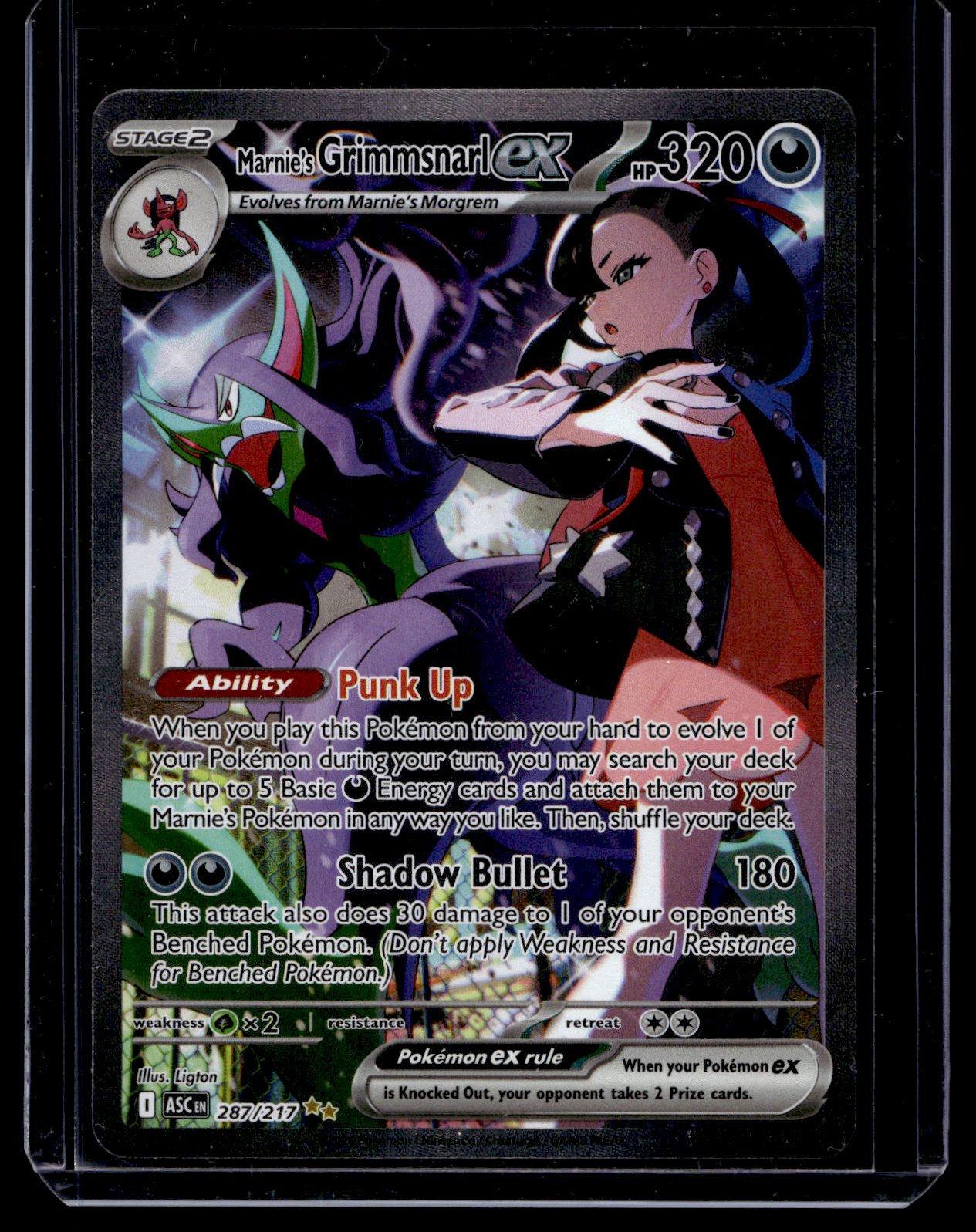 2026 Pokemon - Mega Evolutions - Ascended Heroes - Special Illustration Rare - Marnie's Grimmsnarl ex #287