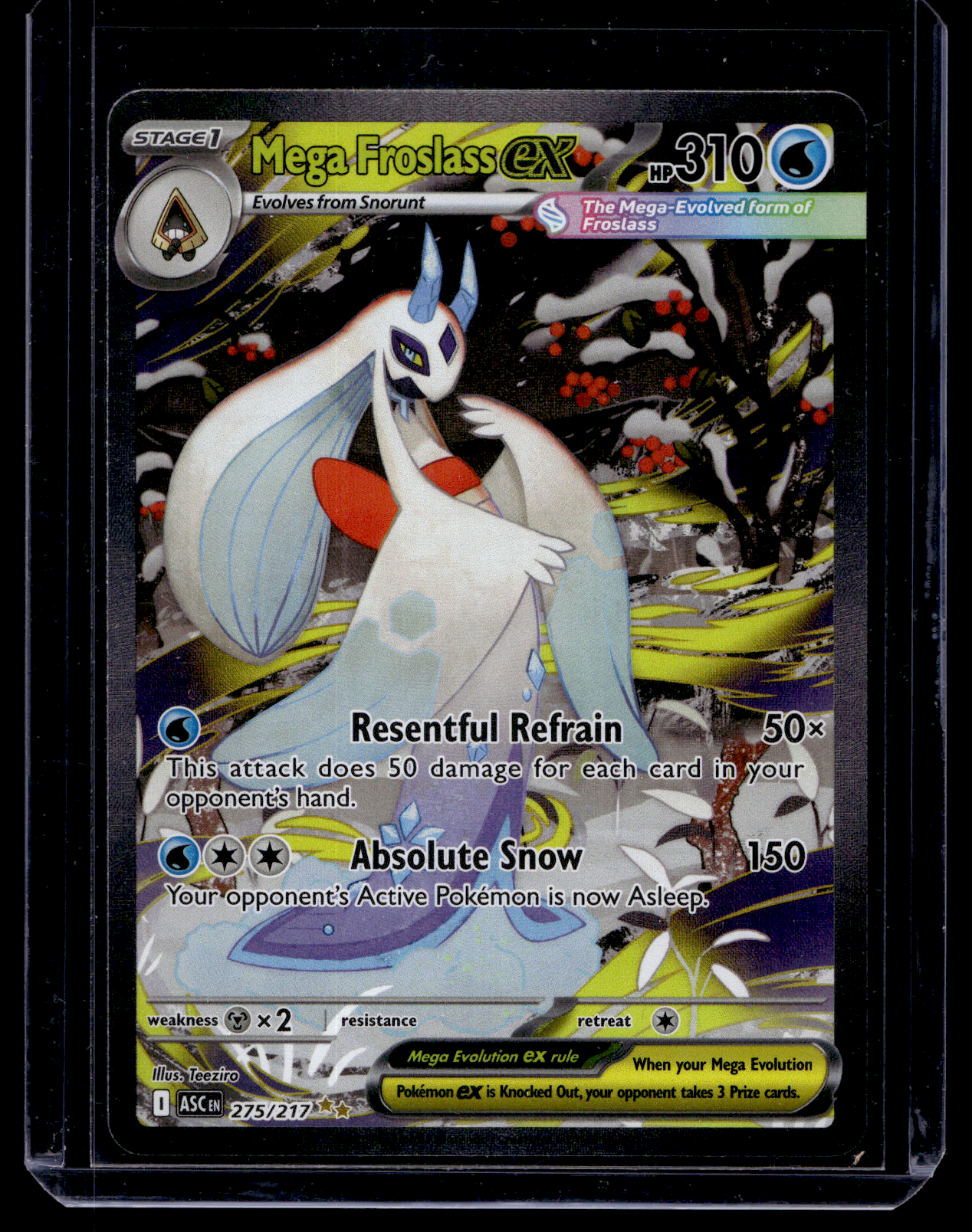 2026 Pokemon - Mega Evolutions - Ascended Heroes - Special Illustration Rare - Mega Froslass ex #275