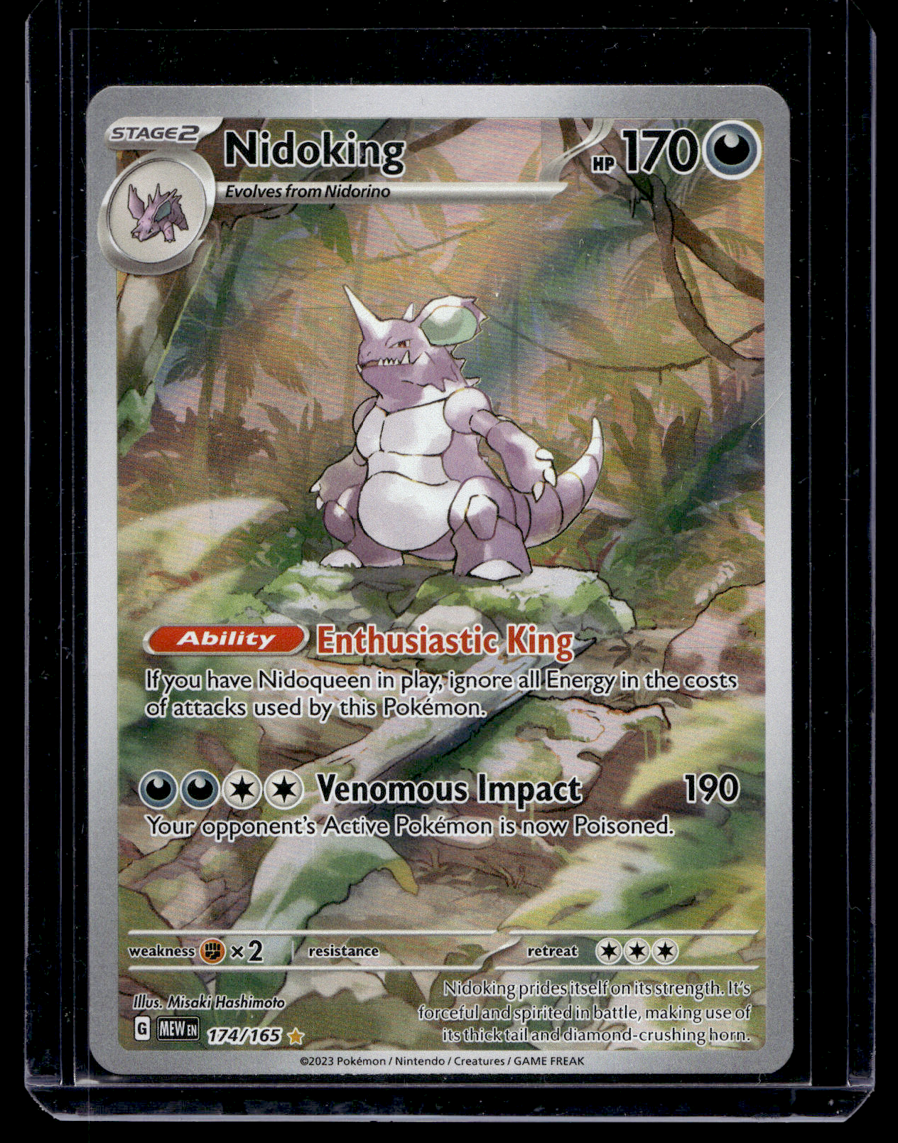 2023 Pokemon - Scarlet & Violet - 151 - Illustration Rare - Nidoking #174